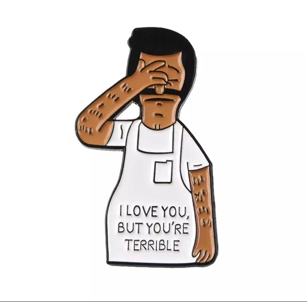 Love You Bob's Burgers Bob Belcher Enamel Pins 142